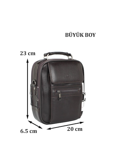 Kasalı Erkek El ve Omuz Çantası Büyük Boy Su Geçirmez Dış  Yüzey