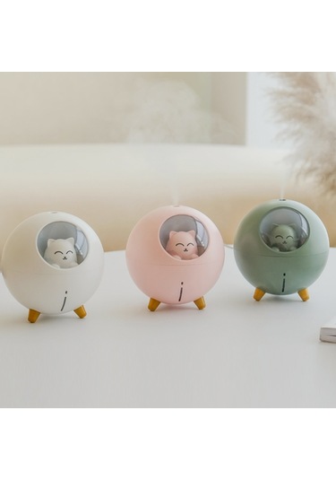 Wt-tx5 Usb Direct Insert Versiyonu Nemlendirici Mini Planet Cat Masaüstü Arıtma Cihazı Beyaz