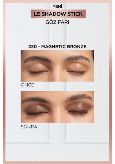 L'Oréal Paris Le Shadow Stick Göz Farı 230 Magnetic Bronze