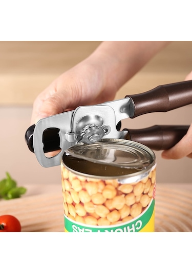 Sones Paslanmaz Çelik Konserve Açacağı Çok Amaçlı Mutfak Şişe Açacağı, Stil: Ahşap Saplı Diğer