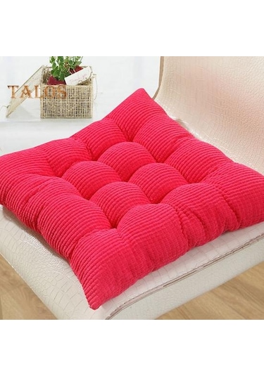 Turuncu Bellek Köpük Kaymaz Sandalye Minderi Tokalı Sabit Ribaund Pamuk Dolgu Yumuşak Rahat Koltuk Minderi