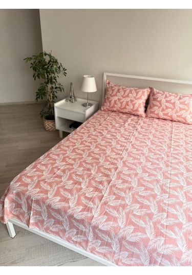 Üntaş Tek Lastiksiz Çarşaf Ve 1 Adet Yastik Kilifi Pudratüybeyaz