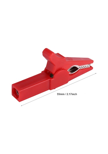 Maiyame Kırmızı Islak Bağlantı Klaspı 4mm - 32a 1000v - Bakır Malzeme - İzole Kılıf - Test Ve Akü Şarj Uygulamaları