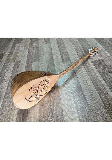 BAĞLAMA LOVE DESENLİ KISA SAP TAM SET SAZ