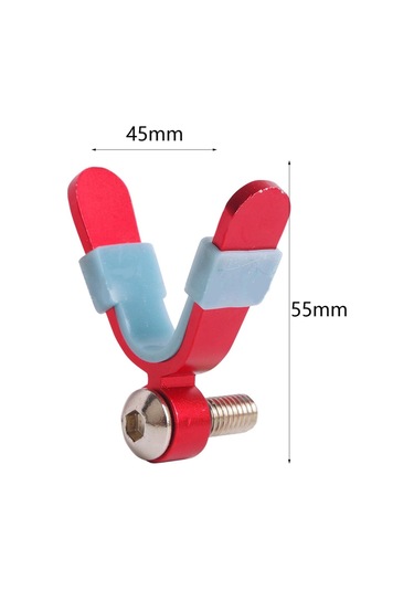 Dolıty Olta Dayanağı Butt Kaymaz İplik M8 Tutucu Kırmızı