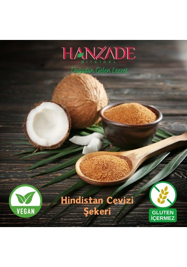 Hanzade Bitkisel Hindistan Cevizi Şekeri 250 G