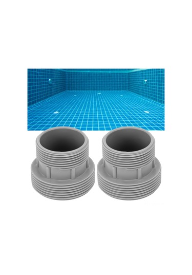 Qingmipy Intex 4560/58254 Uyumlu 2 Adet Plastik Havuz Hortumu Dönüştürücü Bağlantı Kitı - Sızıntı Önleyici, Yüksek Dayanıklı, Kolay Kurulum Armatür Ve Washer Dahil Diğer