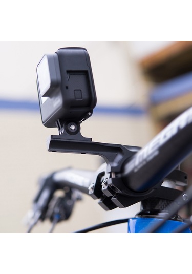 Ranyeek 360 Derece Dönebilir Alüminyum Bisiklet Kamera Sabitleyici, Uzun Model, 22.2-33mm Çapa Uygun Siyah