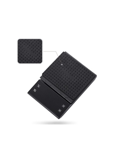 Homyl Mutfak Cafe Için Dijital Terazisi Denge Ağırlık Ölçeği Siyah