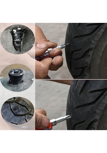 Ams Net 10 Adet Çok Amaçlı Kolay Kullanılabilir Araba Lastiği Tamir Kauçuğu