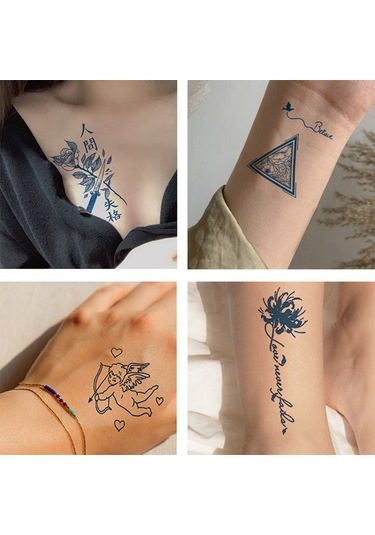 Youtek Su Geçirmez Uzun Ömürlü Çeşitli Desenlerde Vücut Dövme Stickerları - Kadın & Erkek İçin