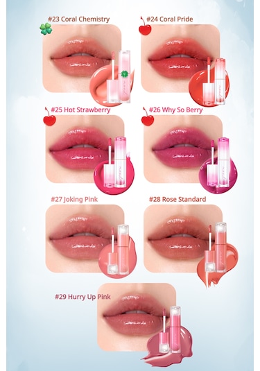 Peripera Ink Mood Glowy Tint 25 Hot Strawberry Soda Cafe