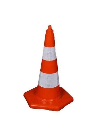 Pvc Trafik Konisi 75 Cm Reflektörlü