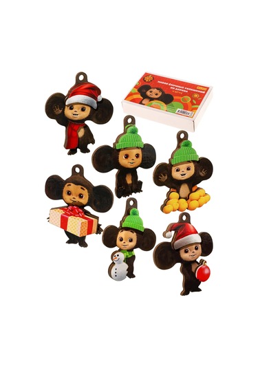 Mıland Ahşap Noel Ağacı Sarkıt Seti Yeni Yıl Cheburashka 277593332 Sevilen Kişi