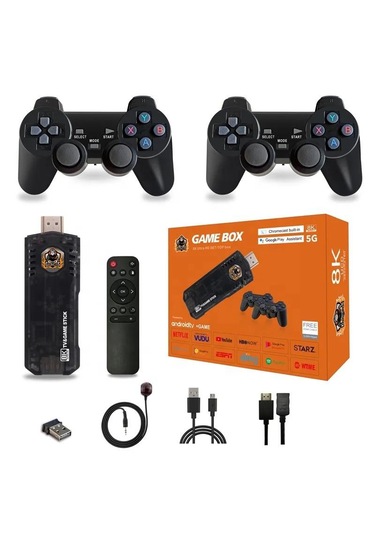 Laxsam X8 Retro 8K Ultra HD Video Oyun Konsolu + Android TV