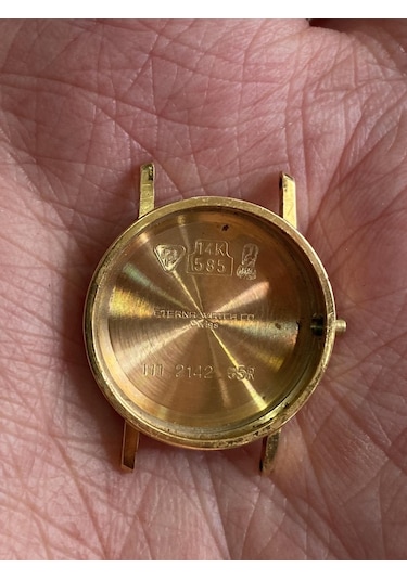 Eterna 23.7 Mm Deri Kordon 14k Altın Kadın Kol Saati 2.el