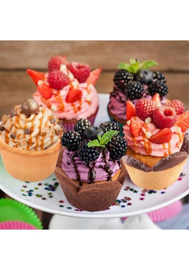 Gatherco Tart Kabuğu Kalıbı Hamur Sıkıştırıcı Mini Tart Sıkıştırıcı Yuvarlak Tartlet/tart Kabuğu Yapıcı Pişirme Aracı