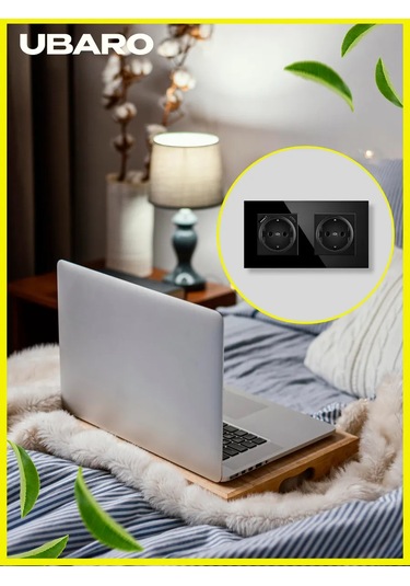 Ubaro Camın İçine Monte Edilebilen Çiftli Usb Ve Type-c Priz 178752803