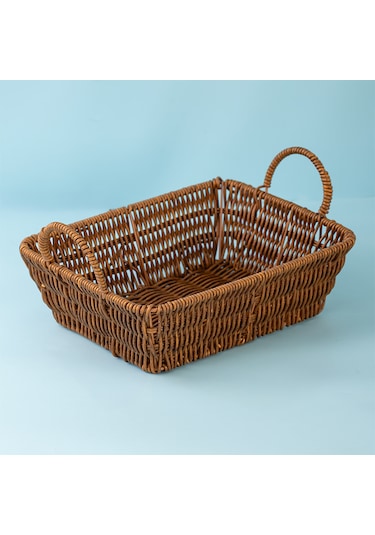 Porsima 301c 3lü Düzenleyici Dikdörtgen Hasır Sepet Seti Ekmeklik