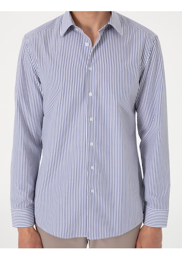 Pierre Cardin Erkek Mavi Gömlek Desenli 50307142-vr036 Mavi