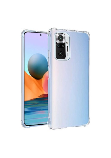 Goocamp Redmi Note 10 Pro Kılıf Nitro Anti Shock Silikon - Renksiz Renksiz