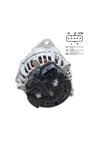 24v Alternatör Dinamo 120 A 5 Fiş Soketli W-l-15-s-dfm Daf-man Tga/tgl/tgm/tgs