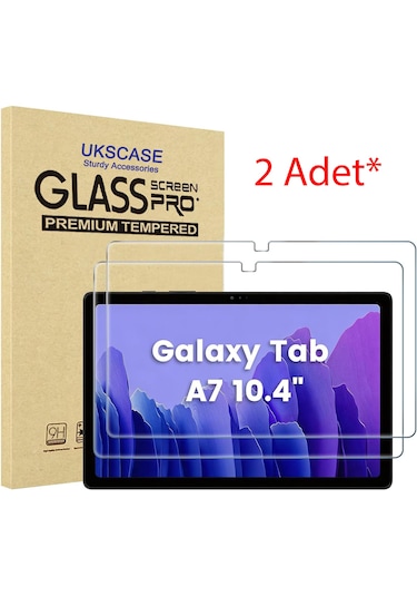 Samsung Uyumlu Galaxy Tab A7 10.4 2020 Temperli Cam Ekran Koruyucu 2 Adet
