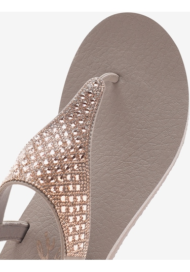 Skechers Meditation - Rockstar Kadın Bej Sandalet 119770 Tpe Bej Skechers Meditation - Rockstar Kadın Bej Sandalet 119770 Tpe Bej