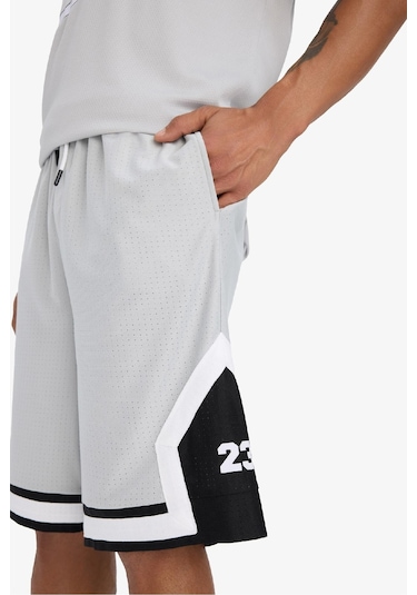 DeFactoFit Hızlı Kuruyan Oversize Geniş Kalıp Sporcu Kısa Paça Şort E4128AX25SMGR91 DeFactoFit Hızlı Kuruyan Oversize Geniş Kalıp Sporcu Kısa Paça Şort E4128AX25SMGR91