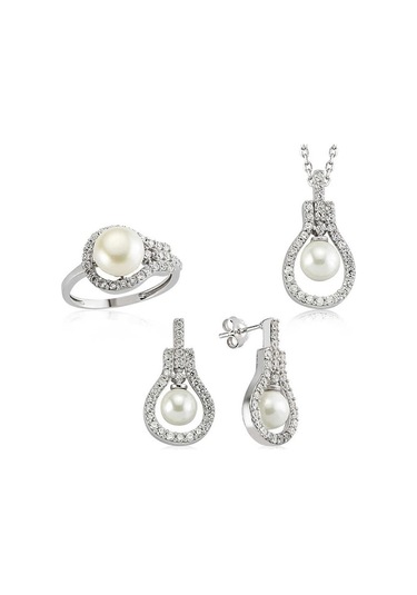 Gümüş Inci Damla Kadın Set (551167832)