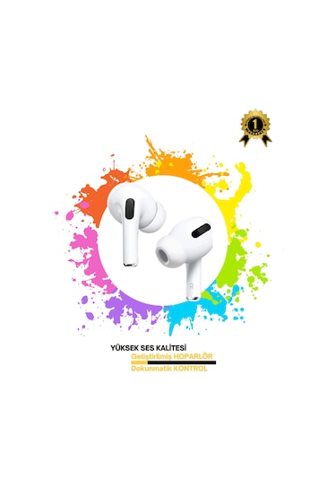 Bluetooth Kulaklık Pro Ios Android Uyumlu Kablosuz Beyaz 8.0 Mic 5.1 Bağlantı Lnkge Pro10s