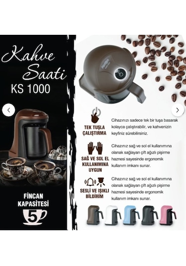 Fantom Kahve Saati KS 1000 Elektrikli Türk Kahve Makinesi