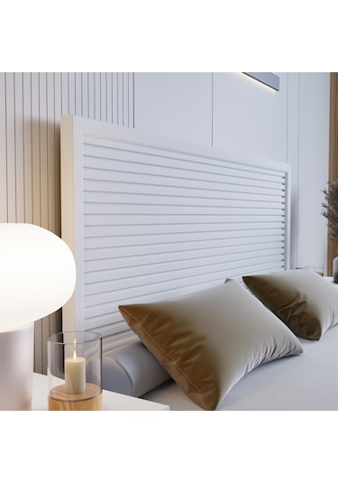 Alaz Model Beyaz Renk Çam Ahşap Karyola Ve İki Komodin Set Yatay -302 160 x 200 CM Alaz Model Beyaz Renk Çam Ahşap Karyola Ve İki Komodin Set Yatay -302 160 x 200 CM