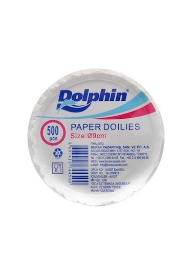 Çay Tabağı Altı Dole 9 Cm - 500 Adet N11.720