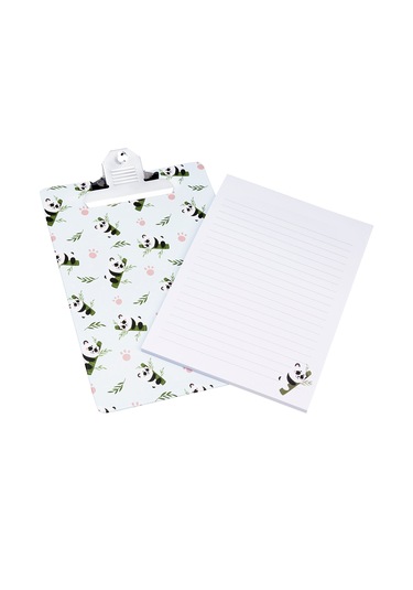 A5 Sekreterlik Ve Not Defteri Seti - Panda Desen
