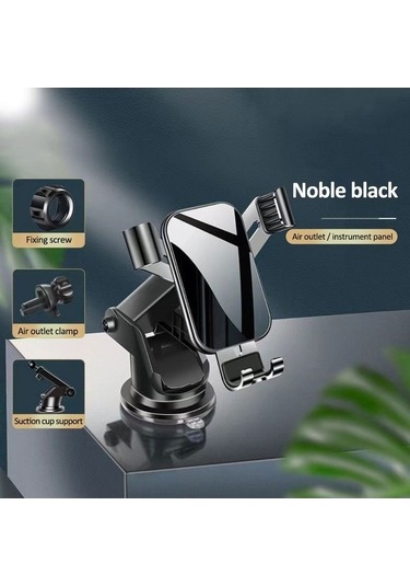 Pazly Yükseltme Tutucu 360 Dönen Metal Klip Kelepçeli Telefon Standı Araç Braketi - Jj - -