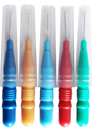 Wezone 50'li Paket Diş Arası Fırçası - Seyahat Ve Günlük Kullanım İçin Taşınabilir Diş Temizleme Fırçası