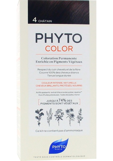 Phyto Phytocolor Bitkisel Saç Boyası No - 4 Kestane