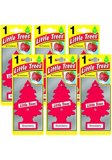 Little Trees Strawberry Çilek Aromalı Oto Kokusu 6 Adet