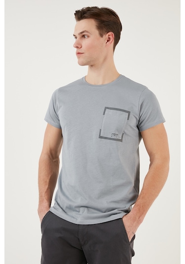 Buratti Erkek T Shirt 541rework Açık Gri Açık Gri