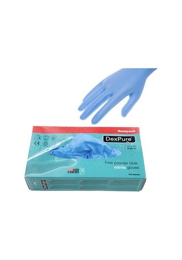 0,1 Mm Muayene - Mavi Nitril Eldiven Honeywell Dexpure 800-81 100lü Paket Medium Beden