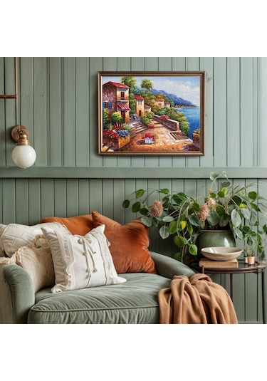 Ks Games 500 Parça Sessiz Kıyı Kasabası Puzzle - Jin Park