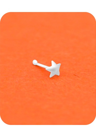 925 Ayar Gümüş Hızma Yıldız Motifli Hızma Modeli St330 Gümüş