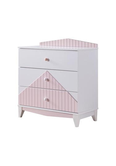 Bello Çocuk Odası Takımı, Bello Yavrulu Karyola, Fethiye 3 Kapaklı Dolap, Şifonyer - Pembe Renkli Bello Çocuk Odası Takımı, Bello Yavrulu Karyola, Fethiye 3 Kapaklı Dolap, Şifonyer - Pembe Renkli