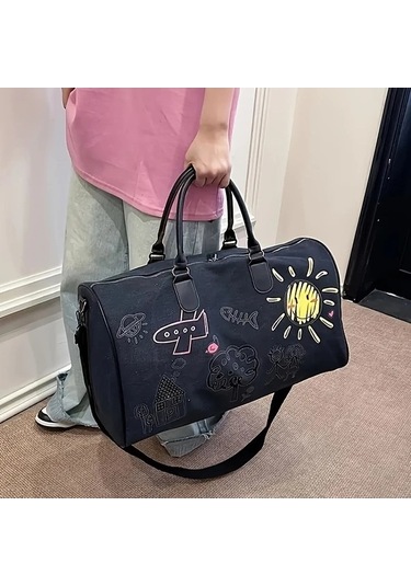 Sandwich Erkekler İçin Yeşil Desenli Kapasiteli Askılı Sırt Çantası - Model: Motion003 Yeşil