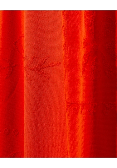 Madame Coco Sorle %100 Pamuk Plaj Havlusu - Turuncu - 70x150 Cm 8684427222843 Turuncu