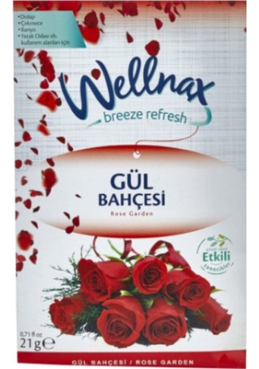 Wellnax Askılı Dolap Ve Çekmece Kokusu Gül Bahçesi 4 Adet