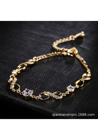 Vkemall Kadınlar İçin Altın Renkli Ayarlanabilir Zirkon Bileklik/ayak Bilekligi - Sonsuz Kalp Deseni, 3a Zirkon Taşları, 14k Altın Kaplama, Duyarlılık Düşük, Dayanıklı Gold Vkemall Kadınlar İçin Altın Renkli Ayarlanabilir Zirkon Bileklik/ayak Bilekligi - Sonsuz Kalp Deseni, 3a Zirkon Taşları, 14k Altın Kaplama, Duyarlılık Düşük, Dayanıklı Gold