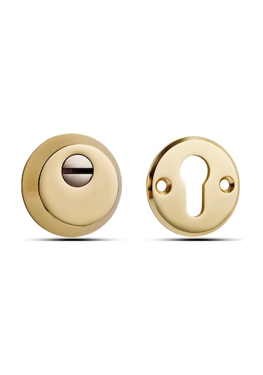 Saten Veya Sarı Kapı Göbeği Çelik Rozet Barel - Barel Muhafazası Sarı