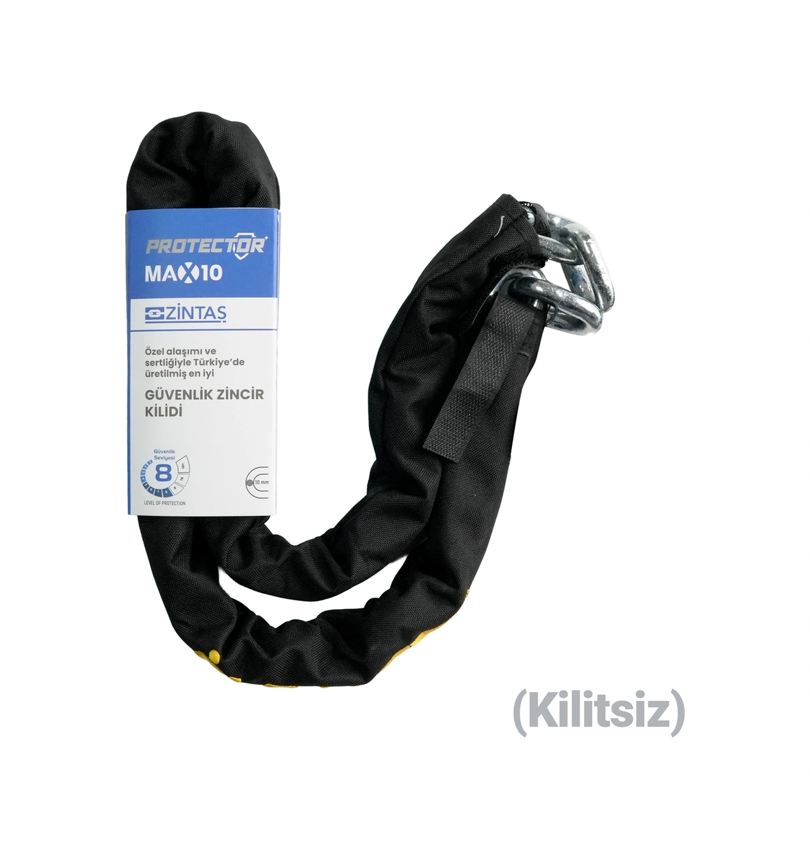 Zintaş Max10 Kesilmez Motosiklet Zincir 10 Mm 150 Cm
